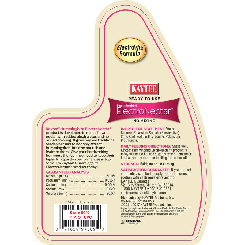 Kaytee Electro Nectar - Ready-to-Use 64oz Liquid | Hydrating Formula for Birds - 2-Pack