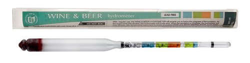 Hydrometer - Triple Scale Hydrometer for Home Brewing - Beer and Wine
