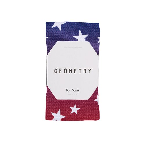 GEOMETRY Bar Towels for Kitchen Premium Towels for Cleaning Dishes & Glassware - Absorbent & Fast Drying Kitchen Towels - Gradient Star, 12" x 14" - 1-Piece