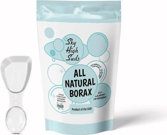 Natural Borax | All-Purpose Cleaner & Laundry Booster - 2 Pound Resealable Tea Tree Bag