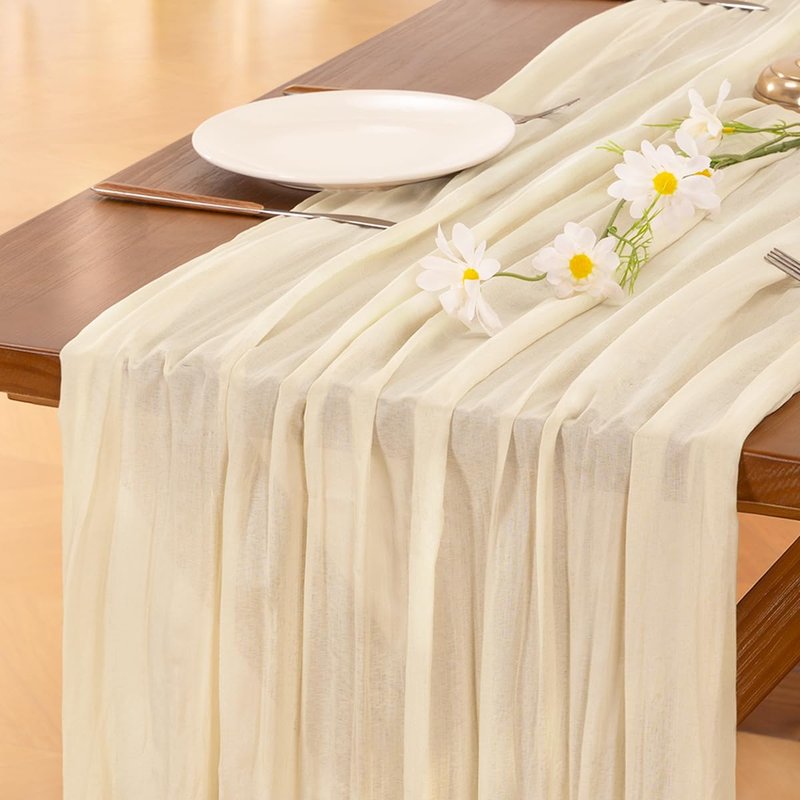 Socomi Cheesecloth Table Runner