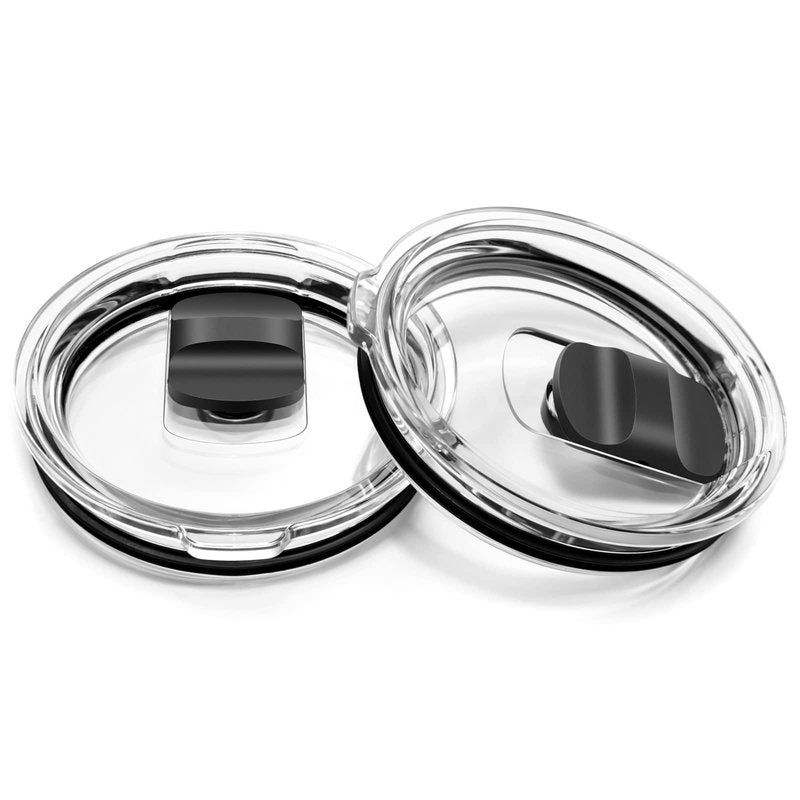 30 oz Tumbler Lid, Replacement Lids Compatible for YETI 30/32 oz Tumbler, 14 oz Mug and 35 oz Straw Mug, 2 Pack Travel Spill Proof Cup Lids Covers with Magnetic Slider Switch, BPA Free