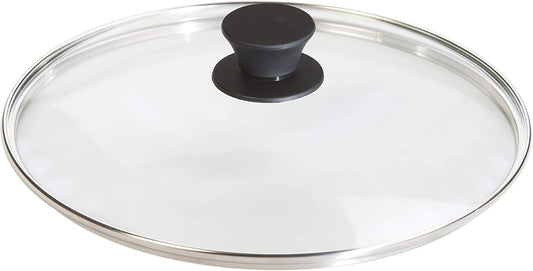 Lodge Round Tempered Glass Lid - Versatile 10.25 Inch Lid for Skillets, Pans & Dutch Ovens - Dishwasher & Oven Safe Up to 400°