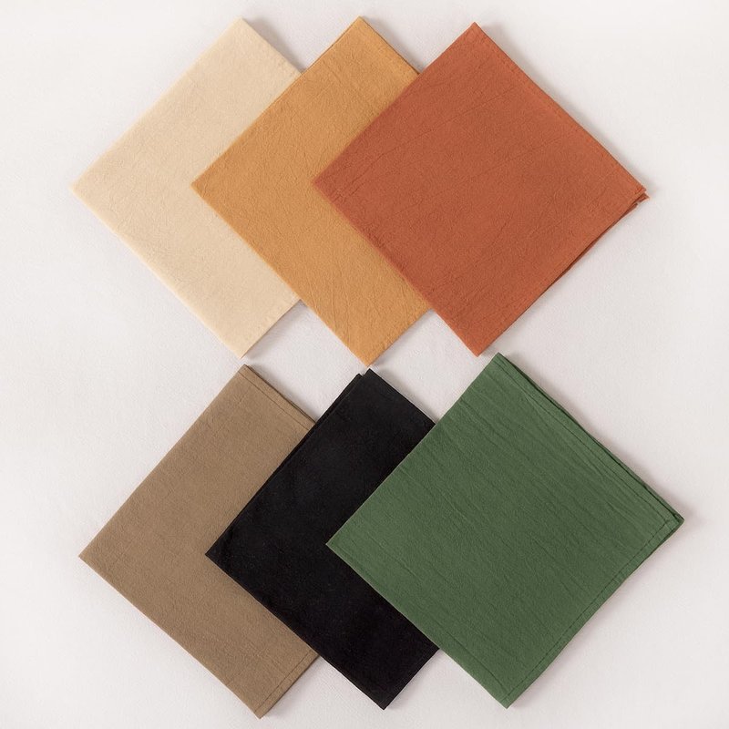 Socomi Cloth Napkins Terracotta Summer Washable Reusable Bulk Linen Cotton Napkins Set of 10 17"x17" for Wedding Party Bridal Baby Shower Birthday Dining Table Decorations
