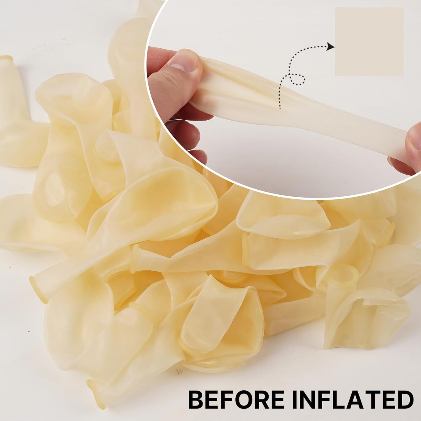 PartyWoo Clear Balloons - 140-Piece Transparent Balloon Arch Kit for Weddings, Graduations & Parties | 5-18 Inch Sizes