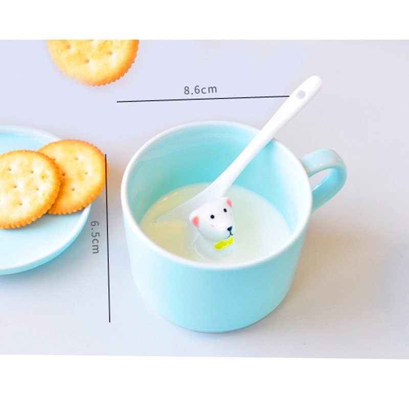 ZaH 3D Mug Animal Inside Cup Cartoon Ceramics Figurine Teacup Christmas Birthday Gift for Boys Girls Kids Women Men Coffee Mug (8 oz Rabbit)