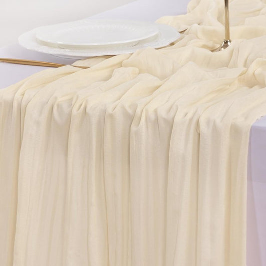Socomi Cheesecloth Table Runner
