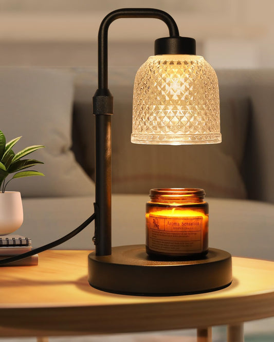 AIFEI Candle Warmer Lamp - Dimmable & Adjustable Height | Perfect Birthday & Housewarming Gift - Coal Black