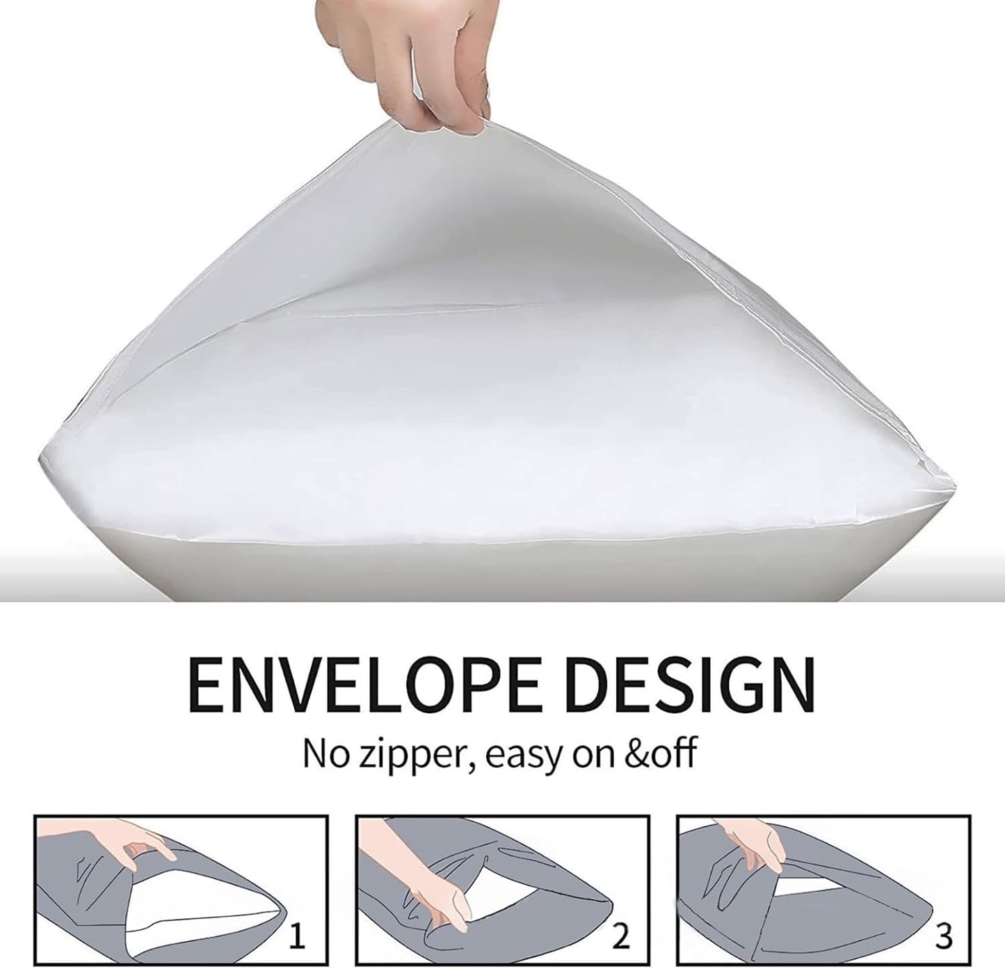 Skiennix Microfiber Bed Pillowcases - Super Soft, Wrinkle & Fade Resistant | 2 Pack, 20x26, White