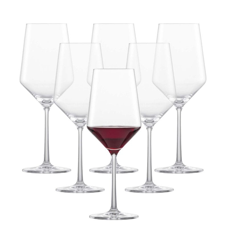 ZWIESEL GLAS Pure Cabernet Red Wine Glass (Set of 6), Graceful Wine Glasses for Red Wine, Dishwasher-Safe Tritan Crystal Glasses, Made in Germany (18 Ounce)