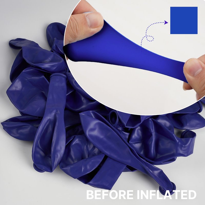 PartyWoo Blue Balloons 140pcs Different Sizes of 18 12 10 5 Inch Navy Blue Balloon Arch Kit Garland for Birthday Gender Reveal Baby Shower Graduation Retirement Bachelorette Party Decorations Blue-Y59