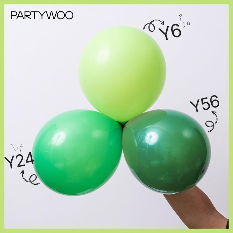 PartyWoo Lime Green Balloons 50 pcs 5 Inch Small Mini Neon Yellowish Light Green Latex Balloons for Graduation Halloween Safari Summer Weddings Baby Showers Birthday Party Decorations Green-Y6