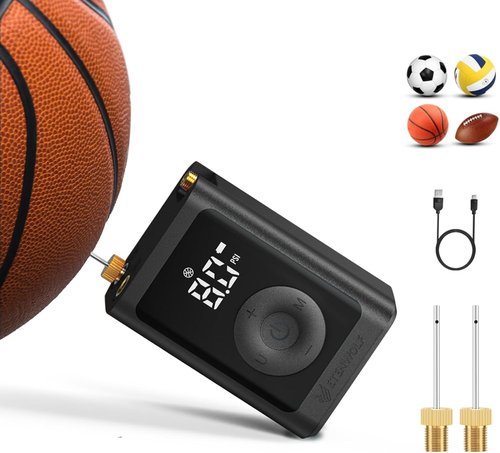ETENWOLF Electric Ball Pump - Rechargeable 2600mAh with Precise Pressure Gauge | 2-17PSI Inflation & Deflation