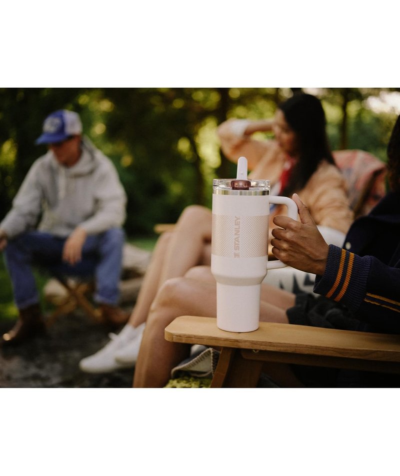STANLEY Quencher ProTour Flip Straw Tumbler with Leakproof Lid 40 oz | Built-In Straw and Handle | Cup Holder Compatible for Travel | Insulated Stainless Steel Cup | BPA-Free | Black Fade