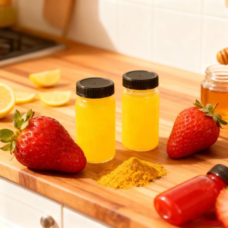 12 Pack 2 oz Glass Shot Mini Bottles with Black Lids - Reusable Leakage-Proof Small Clear Jar for Ginger, Wellness Shot, Juice, Sample, Whiskey, Essentials - Wide Mouth Containers, Dishwasher Safe