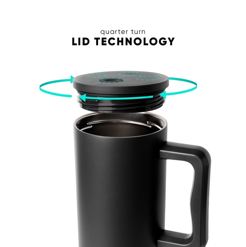 Simple Modern 30 oz Trek Tumbler with Handle and Straw Lid | Cup Holder Friendly Insulated Stainless Steel Travel Mug | Tropical Wave