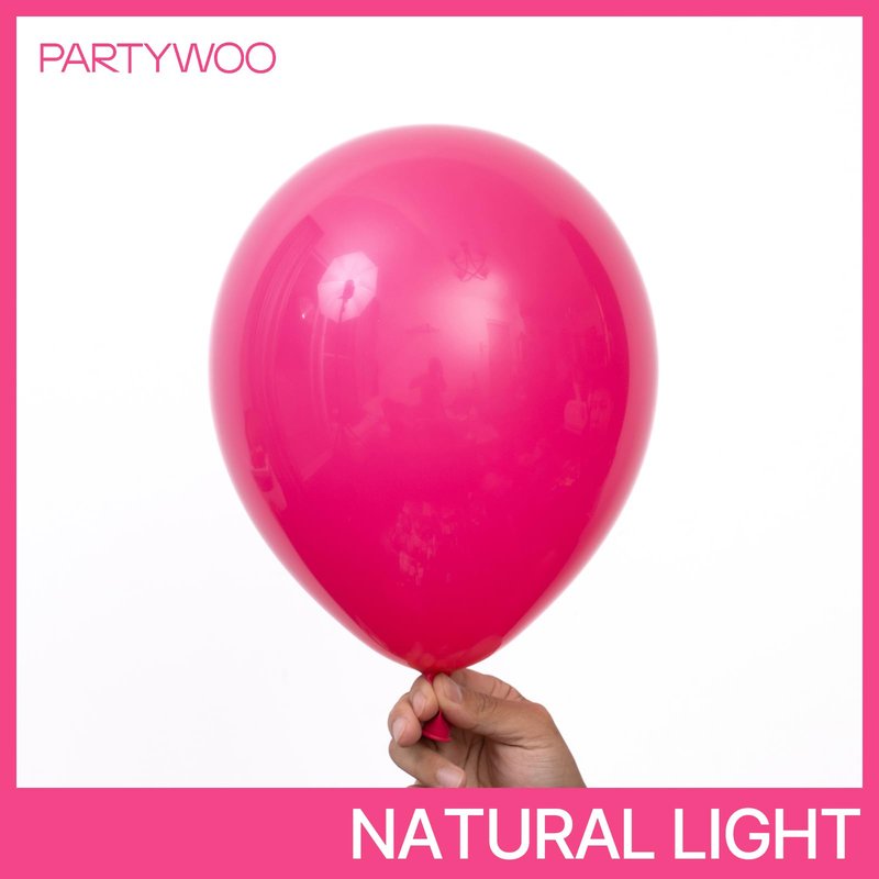 PartyWoo Hot Pink Balloons 100pcs 12 Inch Magenta Fuchsia Balloons for Baby Shower Gender Reveal Engagement Bachelorette Wedding Bridal Shower Anniversary Birthday Party Decorations Pink-Y12