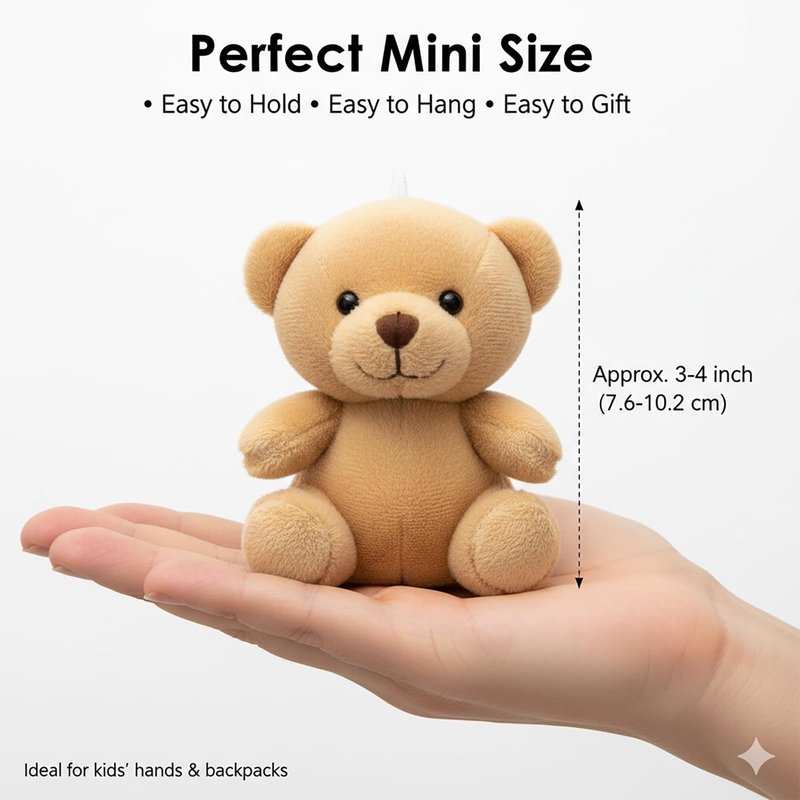 Yaliuliu Mini Stuffed Animals Bulk – 24 Pack Tiny Plushies Keychain for Kids, Small Animal Plush Toys for Classroom Rewards, Birthday Party Favors, Claw Machine, Easter, Halloween & Christmas