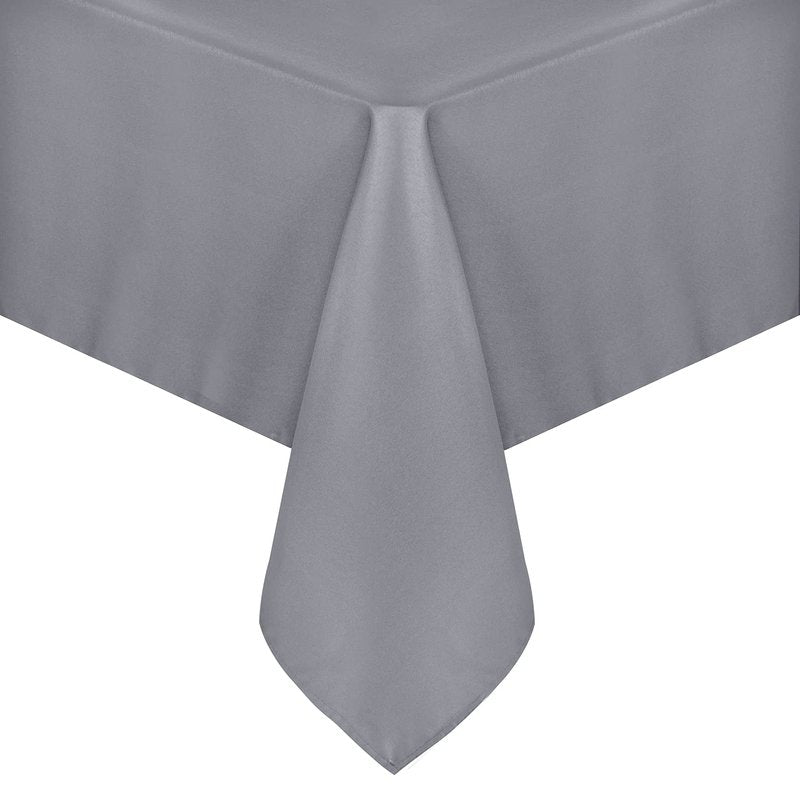 sancua Rectangle Tablecloth - 70 x 108 Inch - Stain and Wrinkle Resistant Washable Polyester Table Cloth, Decorative Fabric Table Cover for Dining Tables, Buffet Parties and Camping, Light Grey