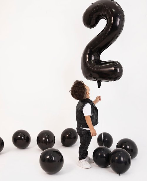 Black Number 12 Balloon 40 inch, 12 Number Balloons, 12th Black Birthday Decorations, 12 Year Old Girls Boys Party Supplies