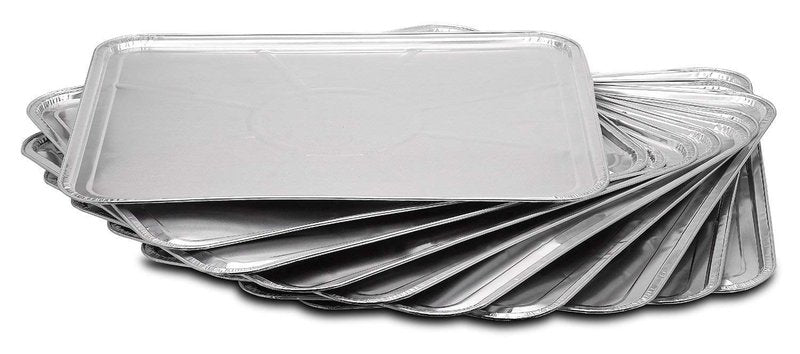 5-Pack Disposable Foil Oven Liners by DCS Deals – Keep Your Oven Clean and Healthy – Perfect Silver Foil Drip Pan Tray for Cooking, Baking, Roasting, and Grilling- 18.5 x15.5” inch
