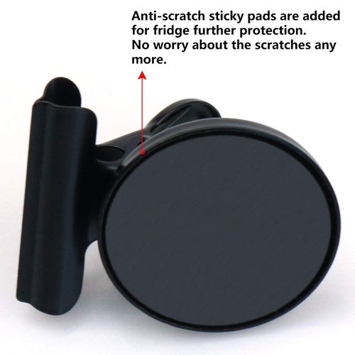 Grtard 12 Pack Magnetic Clips, Fridge Magnets Refrigerator Magnets, Strong Magnetic Clips Heavy Duty, Whiteboard Magnet Clip for Office Home Classroom Organization Kitchen Accessories(Black)