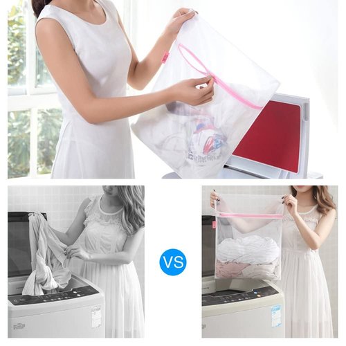 GOGOODA Mesh Laundry Bags for Delicates Durable Protective Wash Bags Travel Storage Bags for Intimates Lingerie, 7PCS (1XXL, 1XL,1L,1M,1S,2 bra bags)