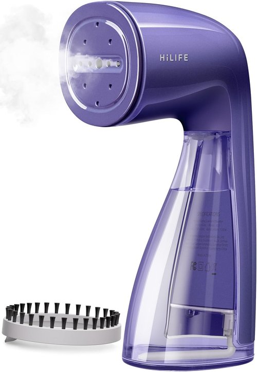 HiLIFE Portable Clothes Steamer - 700W Handheld Design with 240ml Capacity | Royal Purple, Ideal for Home & Travel