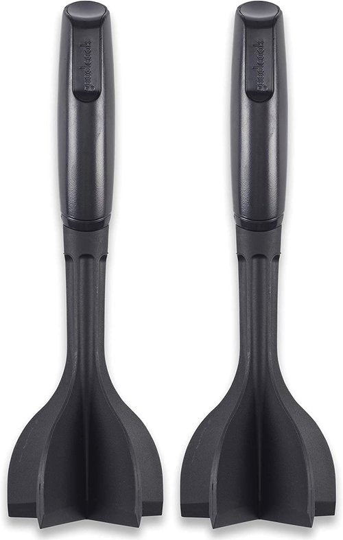 GoodCook Heat-Resistant Nylon Ground Meat Choppers with 5-Blade Heads, Ground Beef and Turkey Mixers and Choppers, Set of 2, Black