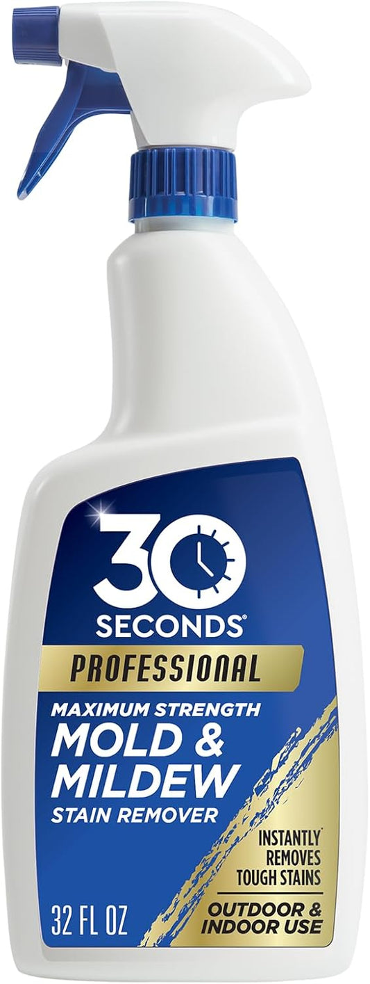 30 SECONDS Pro Mold and Mildew Stain Remover - Instant Scrub-Free Results | 32 Fl. Oz.