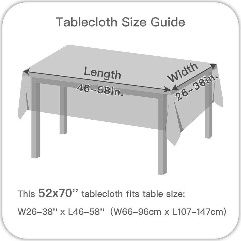 maxmill Rectangle Textured Tablecloth Waterproof Spillproof Wrinkle Free Table Cloth, Kitchen Dining Tabletop Decoration, Fabric Table Cover for Outdoor and Indoor Use, 52 x 70 Inch, Beige