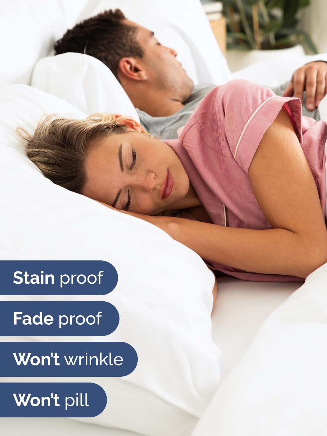 Skiennix Extra Deep King Sheet Set | 6-Piece Breathable Cooling Bedding - Soft, Wrinkle-Free White