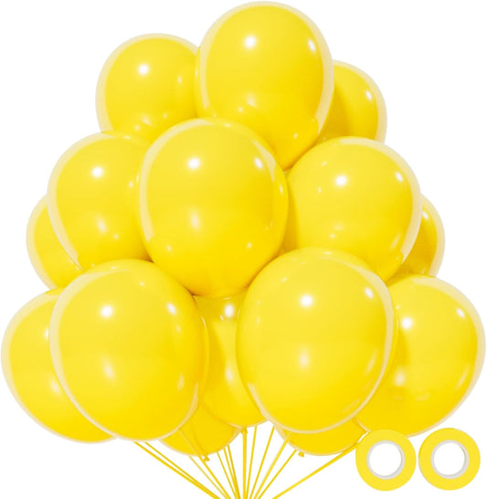 Yellow Latex Balloons by Party Essentials - 12 Inch, 110 Pack for Birthday, Baby Shower & Wedding Celebrations