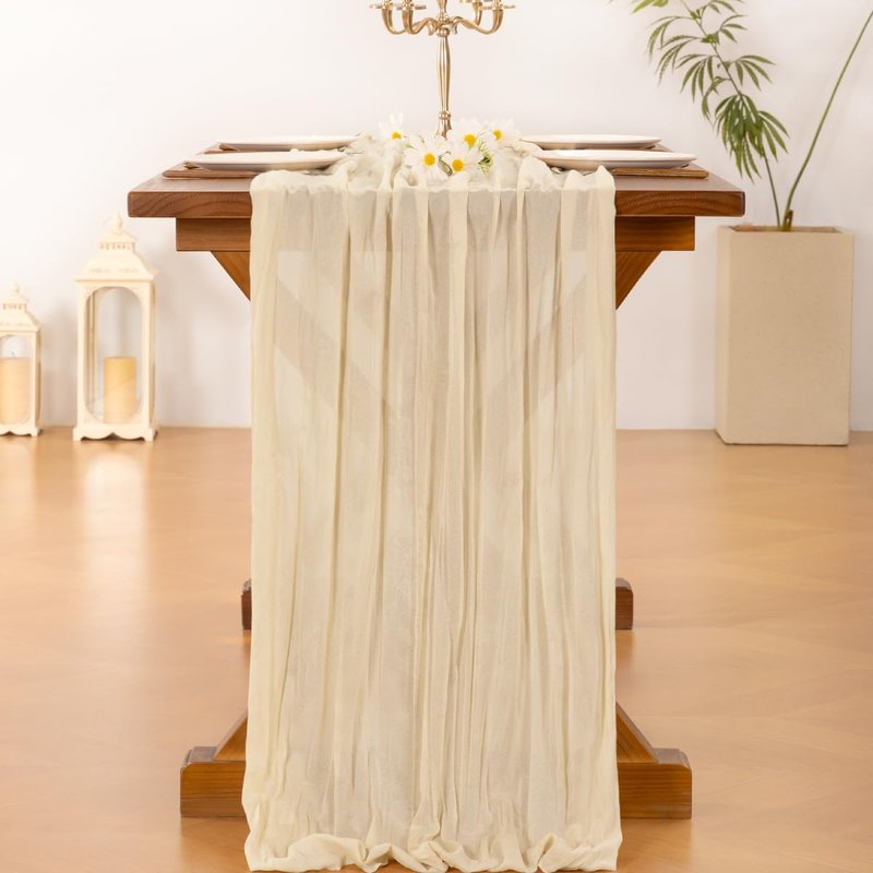 Socomi Cheesecloth Table Runner