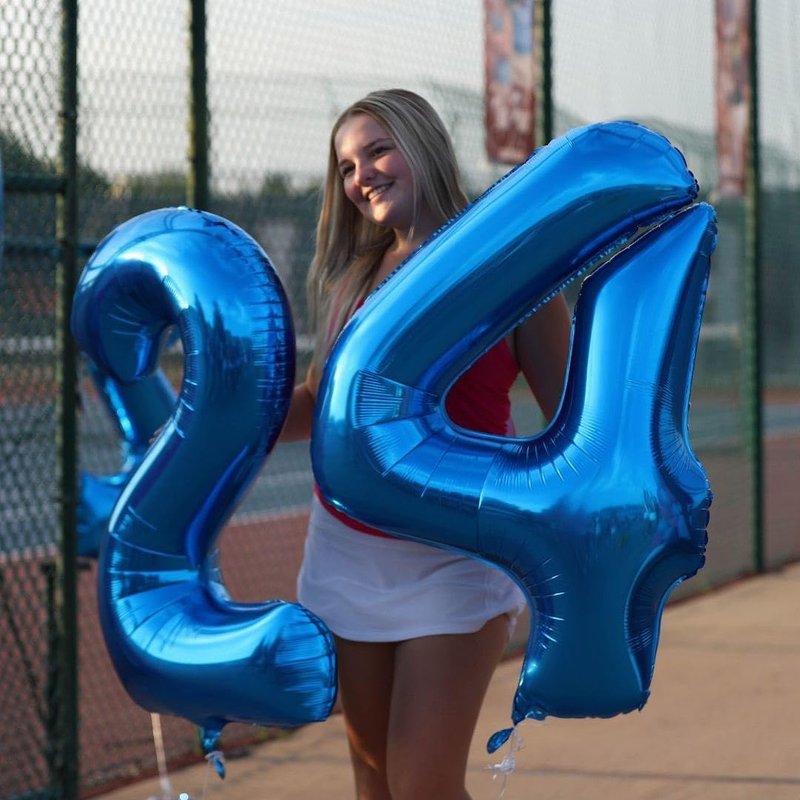 Navy Blue Number 26 Balloon 40 inch, 26 Number Balloons, 26th Navy Blue Birthday Decorations, 26 Year Old Women Men Blue Party Supplies