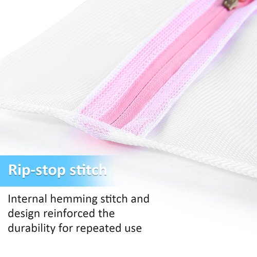 GOGOODA Mesh Laundry Bags for Delicates Durable Protective Wash Bags Travel Storage Bags for Intimates Lingerie, 7PCS (1XXL, 1XL,1L,1M,1S,2 bra bags)