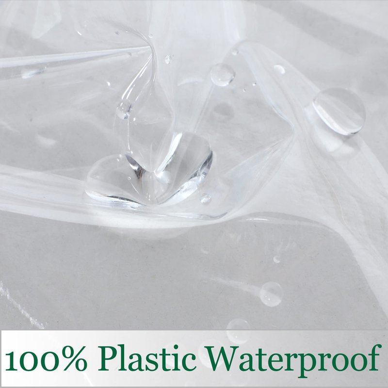 Obstal Clear Plastic Tablecloth 54 x 78 Inch, 100% Waterproof Oil-Proof Spill-Proof Vinyl PVC Table Cloth, Wipeable Rectangle Tablecloth Protector for Dining Table, Outdoor and Indoor Uses, Clear