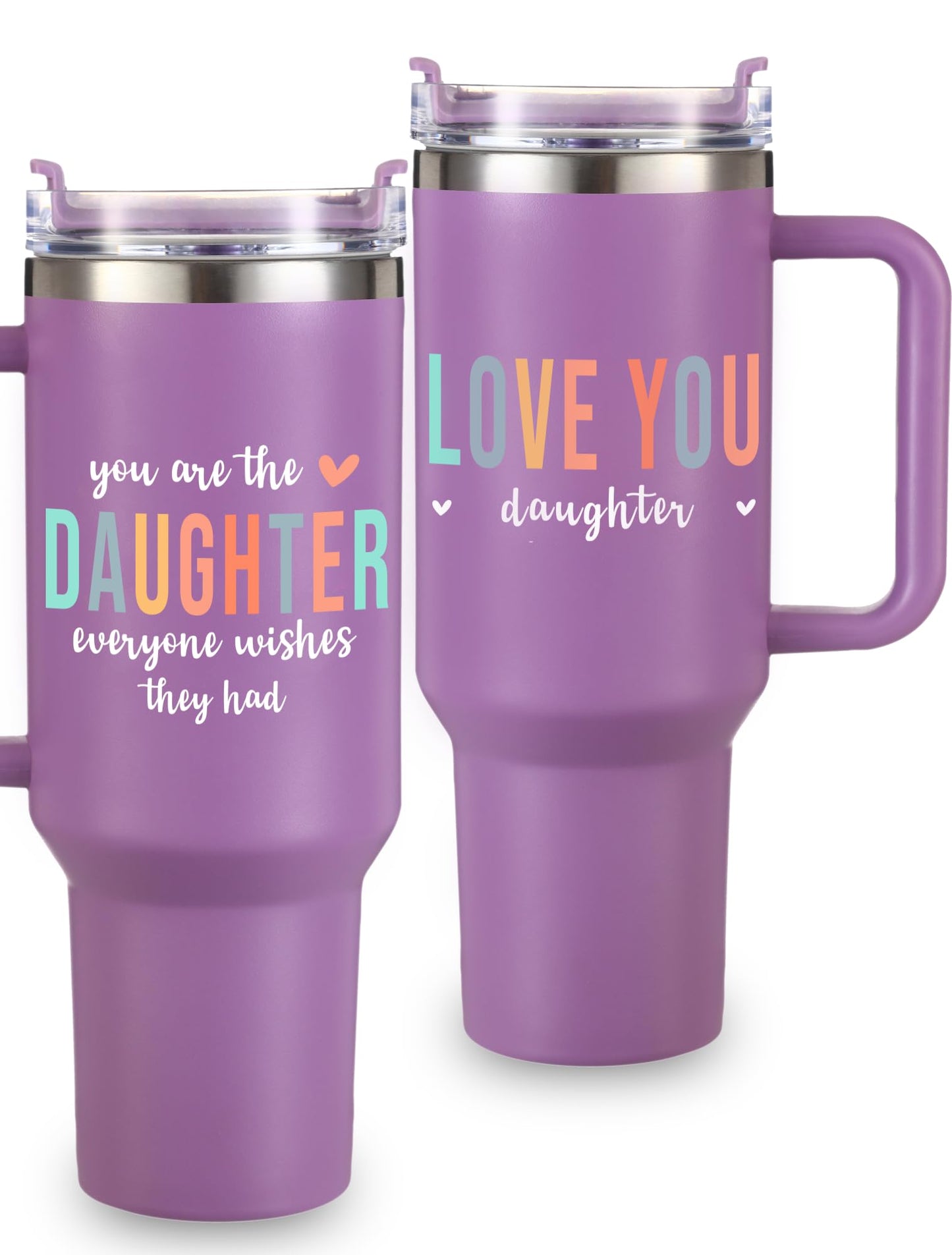 DISCONTINUED Daughter Tumbler 40oz, Daughter Thoughtful Presents From Mom and Dad, Unique and Sentimental Appreciation Gifts, Ideal Present Picks for Birthday, Mother's Day, Christmas, Gift Ready