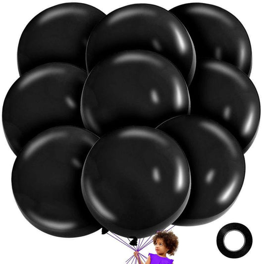 LEEZZIZZ Red Giant Balloons 36 Inch, Large Latex Balloons, 9 Pcs Jumbo Balloons Bluk for Kid's Party Wedding Birthday Supply Decorations.