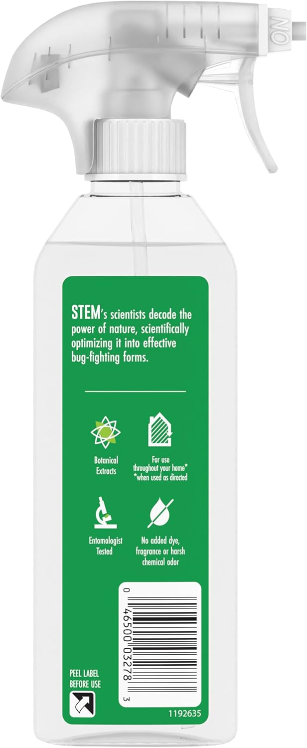 STEM Bug Spray - Plant-Based Insecticide for Ants, Roaches & Flies | 12 fl oz (Indoor & Outdoor Use)