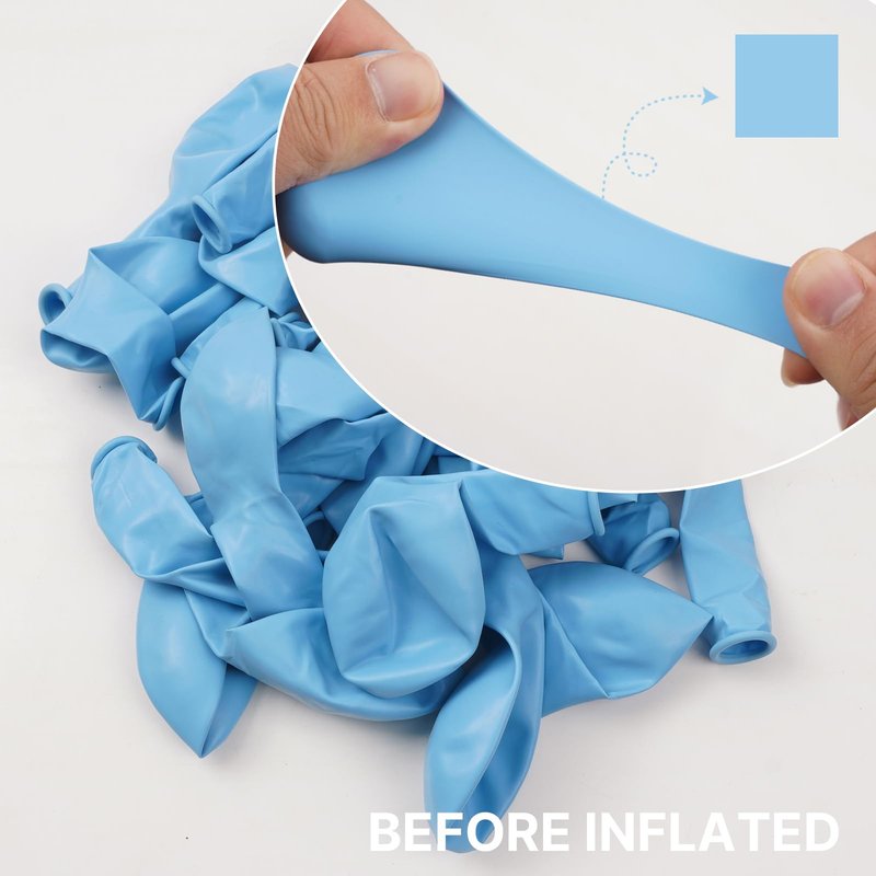 PartyWoo Blue Balloons 100pcs 12 Inch Latex Helium Balloons for Birthday Gender Reveal Wedding Anniversary Baby Shower Graduation Bachelorette Beach Dog Retirement Party Decorations Blue-Y4