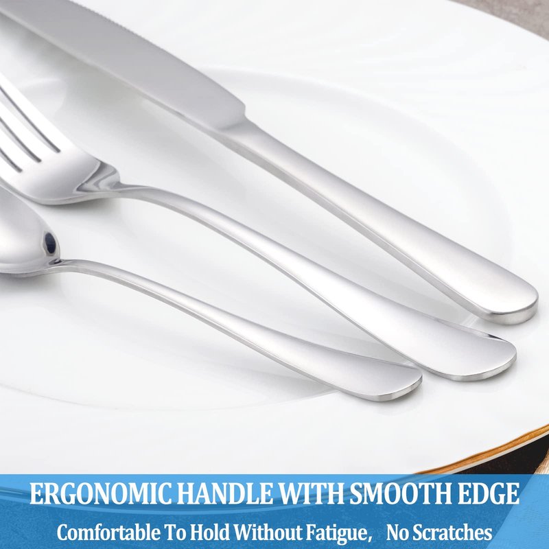 Teaspoon Set,16 Piece 6.7" Spoons Silverware, Premium Food Grade Stainless Steel Tea Spoons, Durable Small Spoon, Good Teaspoons, Kitchen Dessert Spoon Set, Mirror Finish & Dishwasher Safe