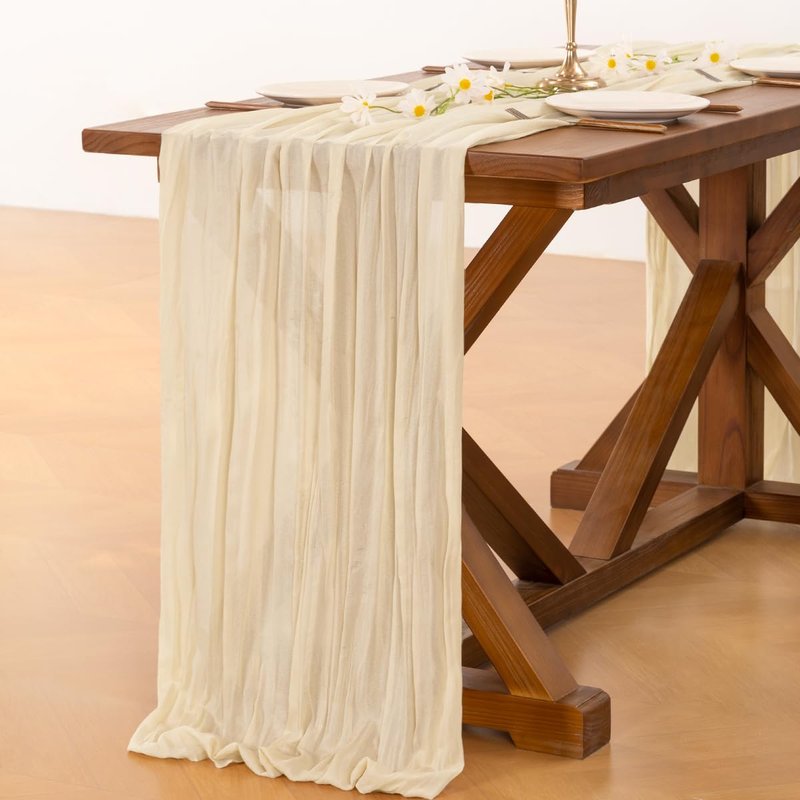 Socomi Cheesecloth Table Runner
