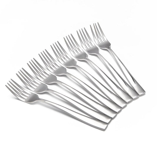 8-Piece Dinner Forks Set, Food Grade Stainless Steel Silverware Fork, Flatware Forks Use for Home, Kitchen, Restaurant, Dishwasher safe - 8.1 Inches