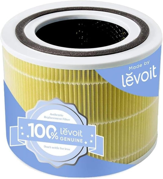 LEVOIT Core 300-P Replacement Filter - HEPA Air Purifier Filter for Pet Allergies | 1 Pack, Yellow