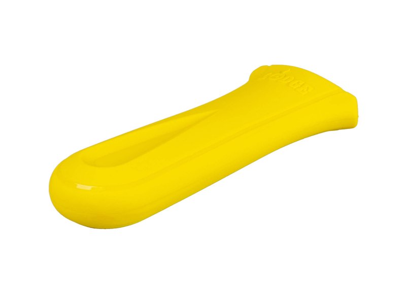 Lodge Deluxe Silicone Hot Handle Holder - Dishwasher Safe Hot Handle Holder Designed for Lodge Cast Iron Skillets 9 Inches+ w/Keyhole Handle - Reusable Heat Protection Up to 550° - Sunflower