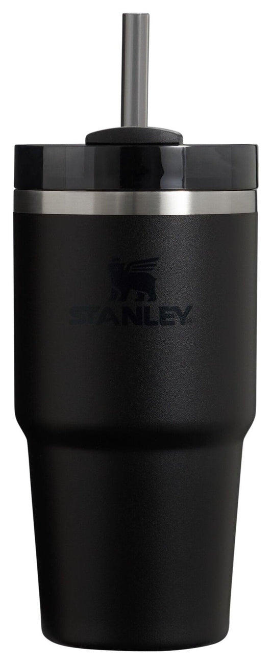 Stanley Quencher H2.0 Tumbler with Straw 20 oz | Flowstate 3-Position Lid | Cup Holder Compatible for Travel | Insulated Stainless Steel Cup | BPA-Free | Black 2.0