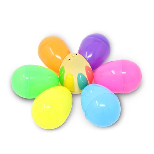 JOYIN 1000PCS Easter Eggs, Plastic 2.3" 994PCS Colorful with 6PCS Golden Eggs Bulk Empty Fillable for Easter Hunt Party Favor Basket Stuffers Filler Classroom Prize Supplies Decor