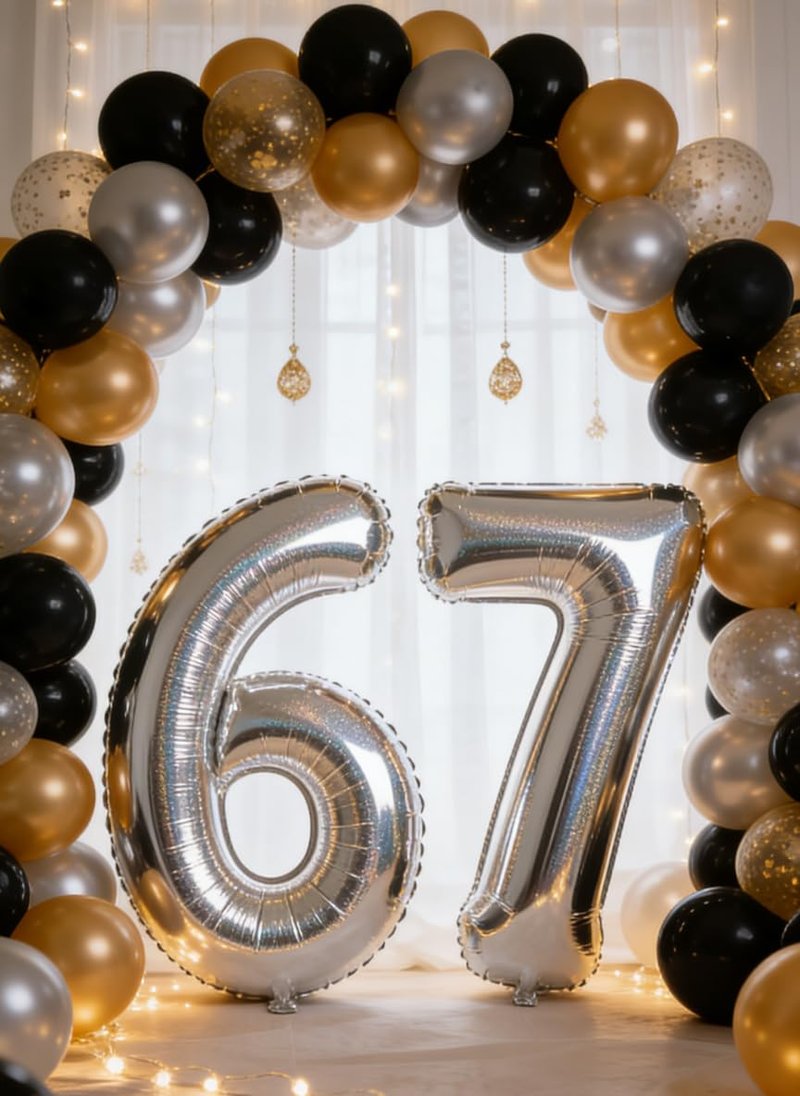 Laser Silver 4 Balloon, Number Balloons 40 Inch, 4th Birthday Decorations for Girls Four Large Numbers for Party Decor, Number 4 Balloon