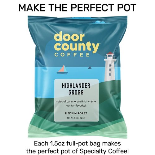Door County Coffee - Gourmet Coffee Variety Gift Set - 12-Pack of 1.5oz Bags for Coffee Lovers